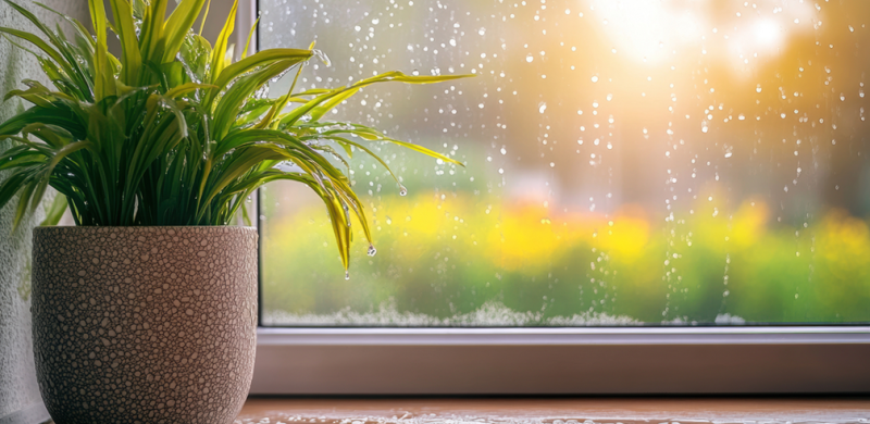 Entra água pela janela